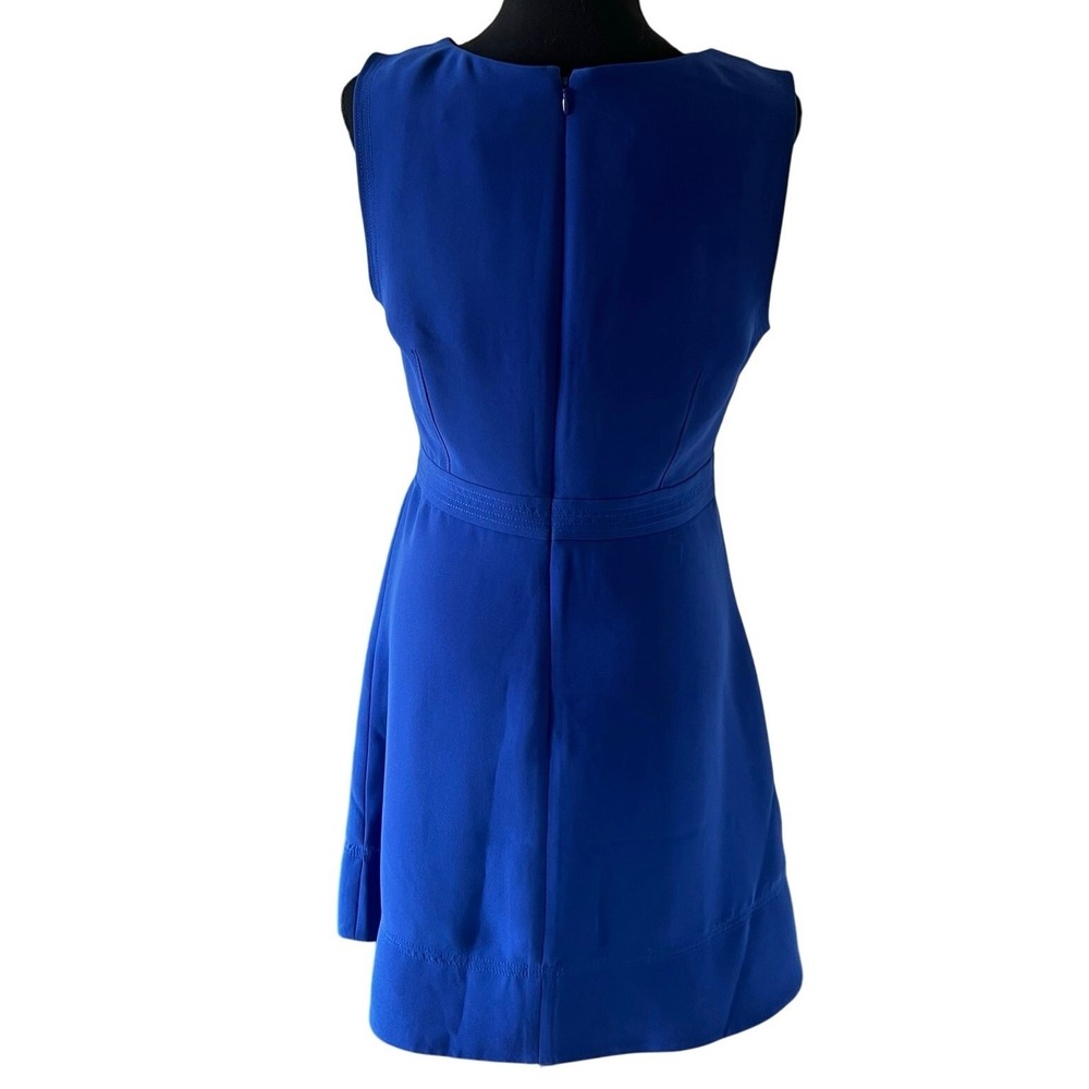 J.Crew Womens Royal Blue V-Neck Sleeveless Fit & Flare Dress E0068 Size 8 NWT - Picture 5 of 11
